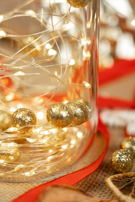 LED Lichterkette 100 batteriebetrieben 10 Meter WARMES LICHT