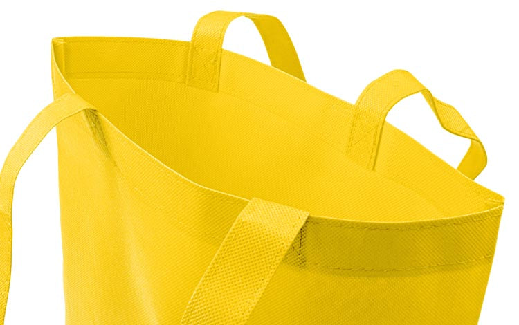 Torba polipropylenowa Żółta 320x460mm Uchwyt: 70cm