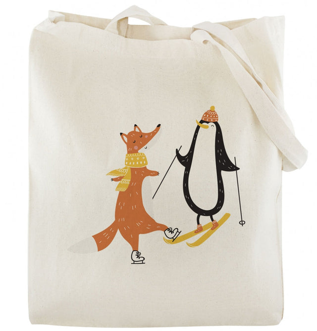 Weihnachts-Baumwolltasche FUCHS