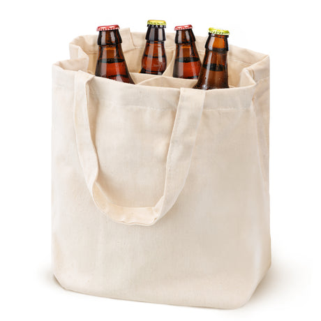 BAUMWOLLTASHE 17x17x28cm 300g MIT HOSEN für Viererpacks