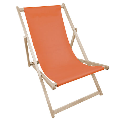 Holz-Liegestühle Einfarbig / Verschiedene Farben Nenon orange