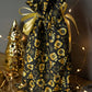 Polyester-Weihnachtsbeutel 20x35cm STERNE