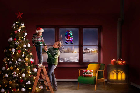 Leuchtender Weihnachtsmann LED RGB für Fenster