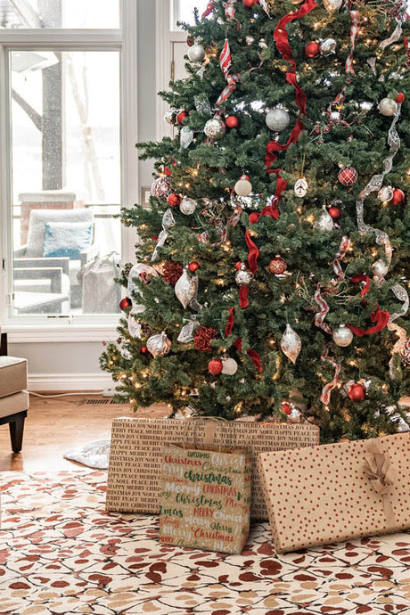 Weihnachtspapiertüte 180x80x220mm Frohe Weihnachten