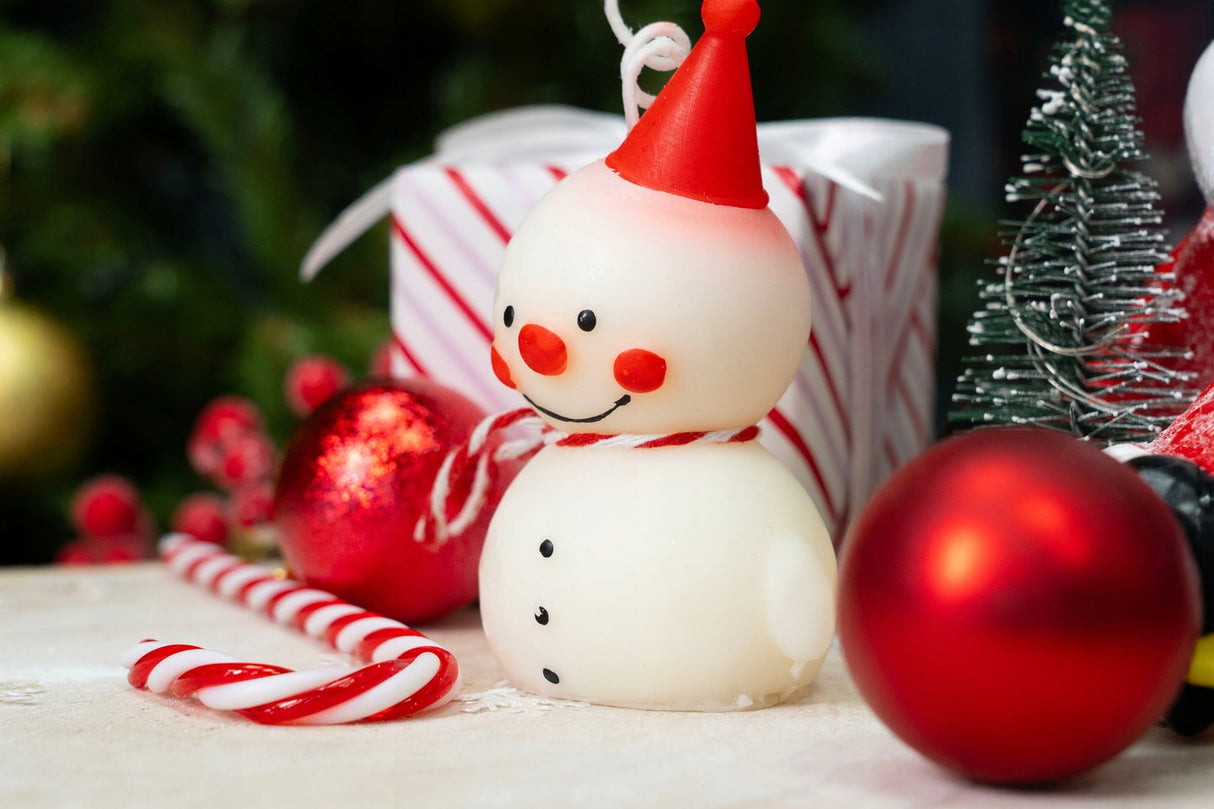 Weihnachtskerzen Schneemann Weihnachtsbaum Lebkuchen Lebkuchen KIT 3 Stk.