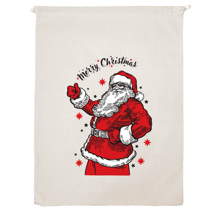 Weihnachtssack NIKOLAUS 30x45cm 3Stk.