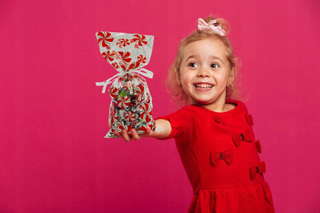 Weihnachts-Zellophantüten 125×175mm Weiß 10St.