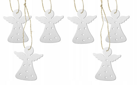 Weihnachtsanhänger aus Holz mit Engeln