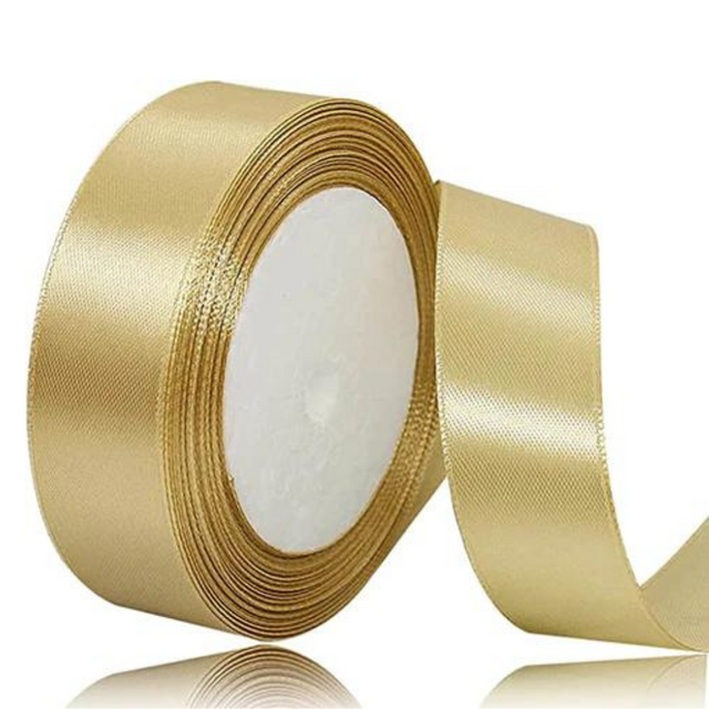 goldfarbenes Satinband 25mm