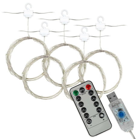 Lichtervorhang Lampen WARMES LICHT 3m