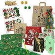 Set Weihnachtsgeschenktüten – verschiedene Größen und Zubehör 8-tlg.
