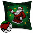 Weihnachtsdeko-Kissenbezug 250×250mm Grüner Weihnachtsmann