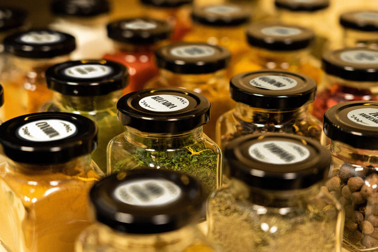 Gewürzaufkleber WEISS 200St.