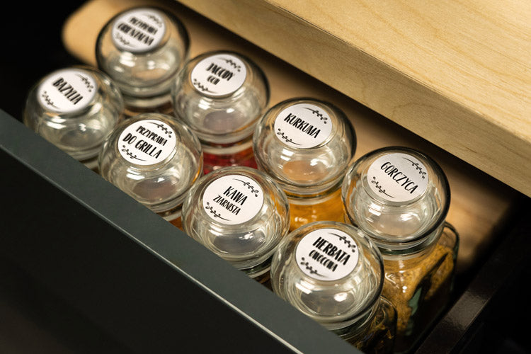 Gewürzaufkleber WEISS 200St.