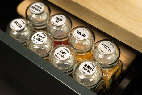 Gewürzaufkleber WEISS 200St.