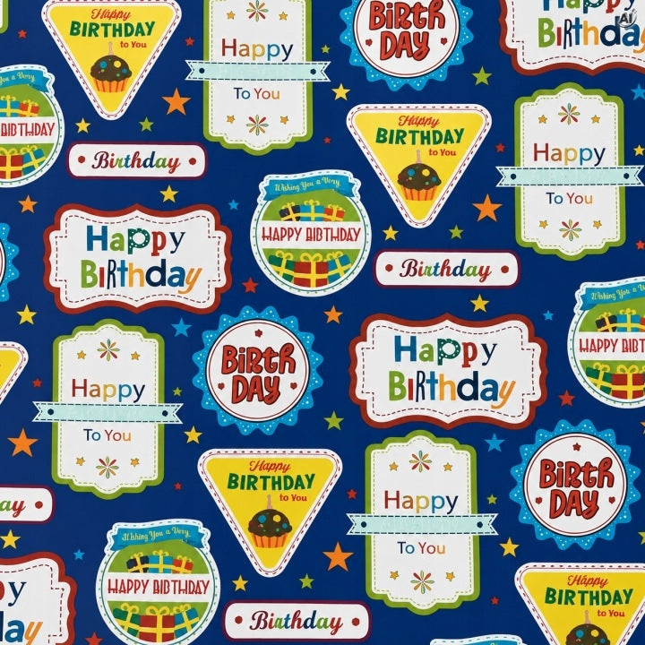 Geschenkpapier 50x70 cm, gemischte Muster