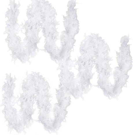 Engelsfederkette WEISS 1,8m