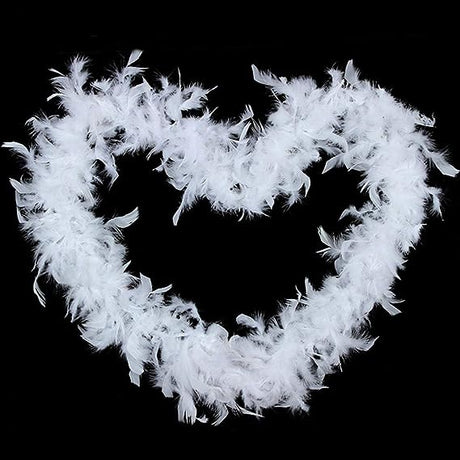 Engelsfederkette WEISS 1,8m