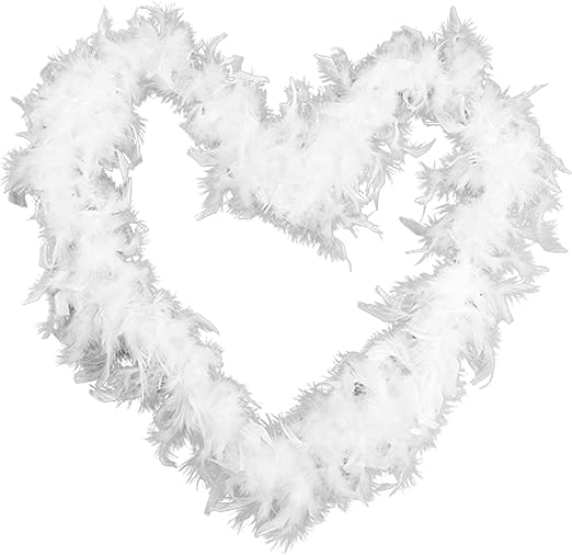 Engelsfederkette WEISS 1,8m