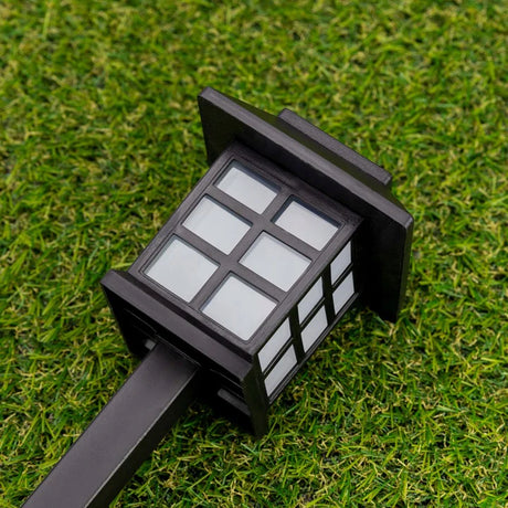 Solarbetriebene LED-Gartenlampen in Hausform, 6 Stück