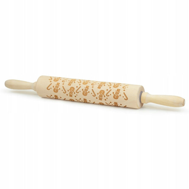 Weihnachts-Nudelholz mit Muster für Plätzchen und Kuchen