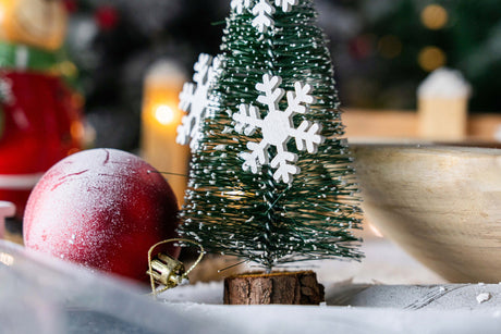 Holzschneeflocken 6 Stk.