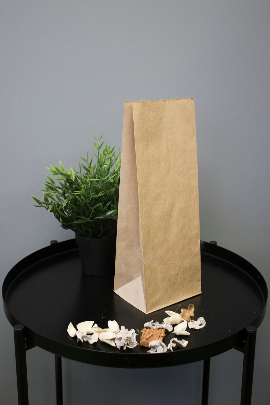 Blockbodenbeutel 13+9,5x32,5 cm, 70 g/m², braun, 100 Stück