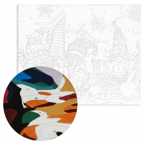 Malen nach Zahlen Zwerge 40x50 cm