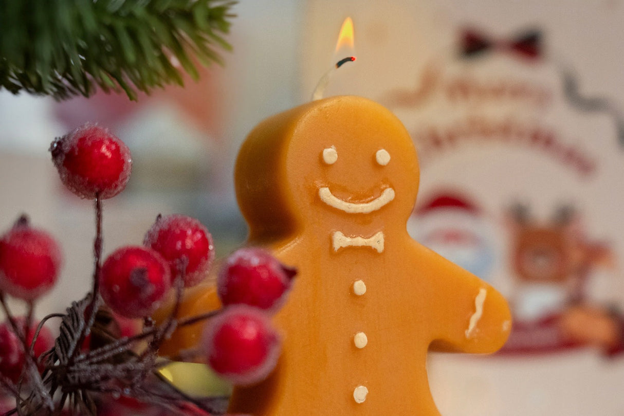 Weihnachtskerzen Schneemann Weihnachtsbaum Lebkuchen Lebkuchen KIT 3 Stk.