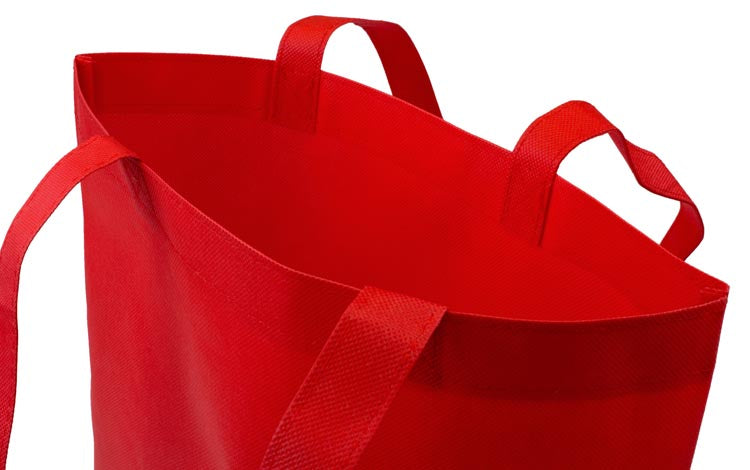 Rote PP-Tasche - 360x420 mm Griff: 38 cm