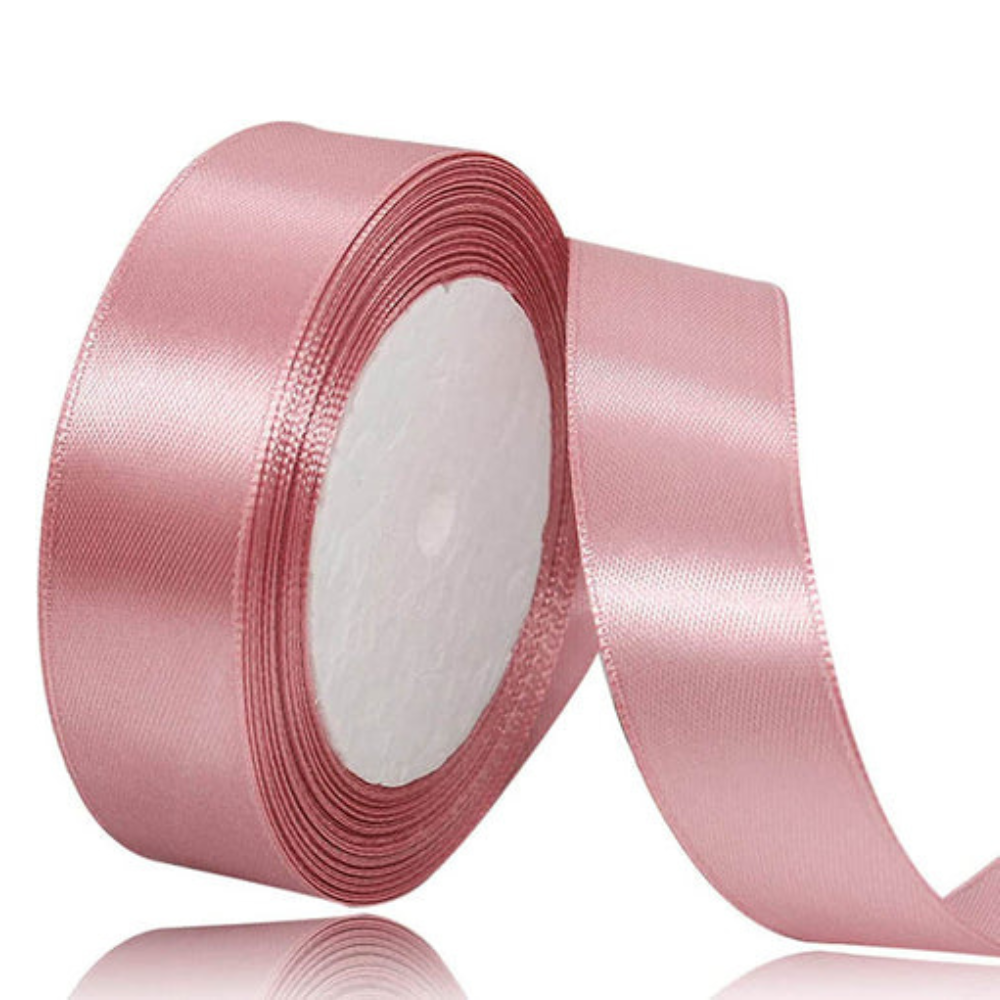 Satinband schmutzig rosa 6mm