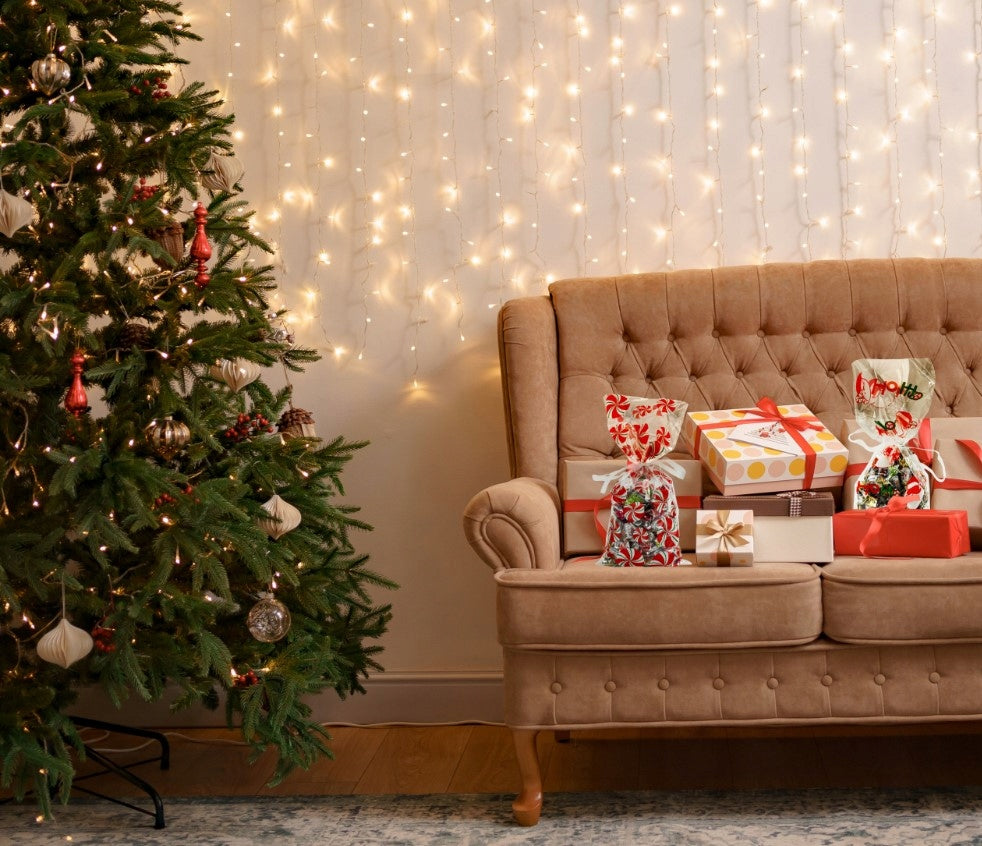 Weihnachts-Zellophantüten 125×175mm Weiß 10St.