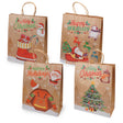 Torba papierowa świąteczna 260x120x330mm Happy Holidays 4szt.