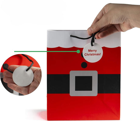 Papiertüte Weihnachtsmannkostüm 175x75x225mm 3St