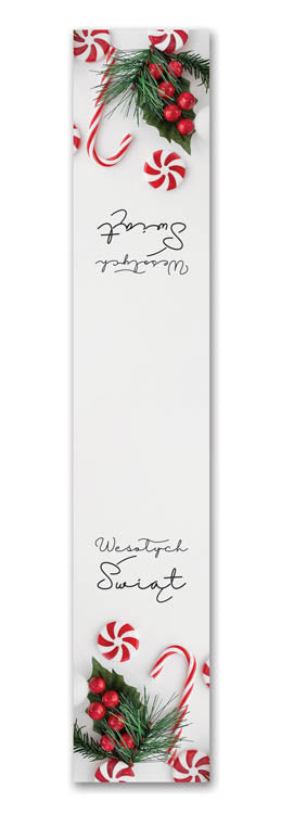 Große Weihnachtsaufkleber für Geschenke BLATT MIX