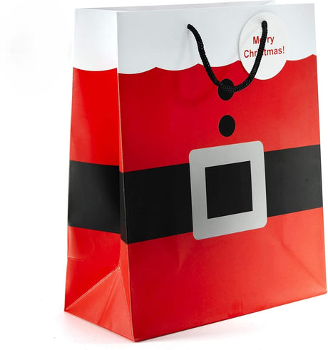 Papiertüte Weihnachtsmannkostüm 175x75x225mm 3St