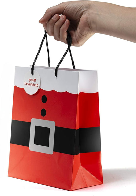 Papiertüte Weihnachtsmannkostüm 175x75x225mm 3St