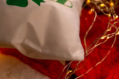 Weihnachts-Polyestertasche 16x21cm GRÜNE SÜSSIGKEITEN