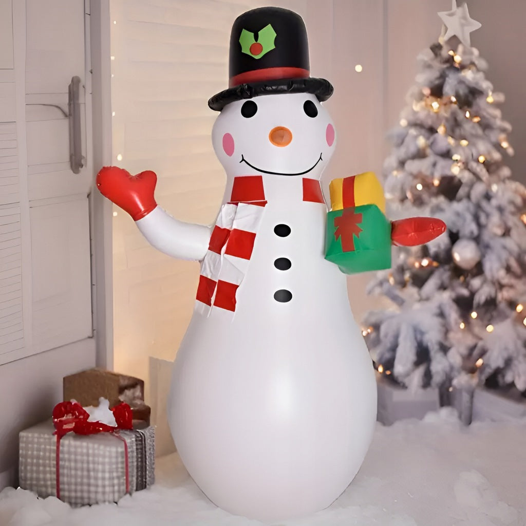 Aufblasbarer LED-Schneemann 180cm