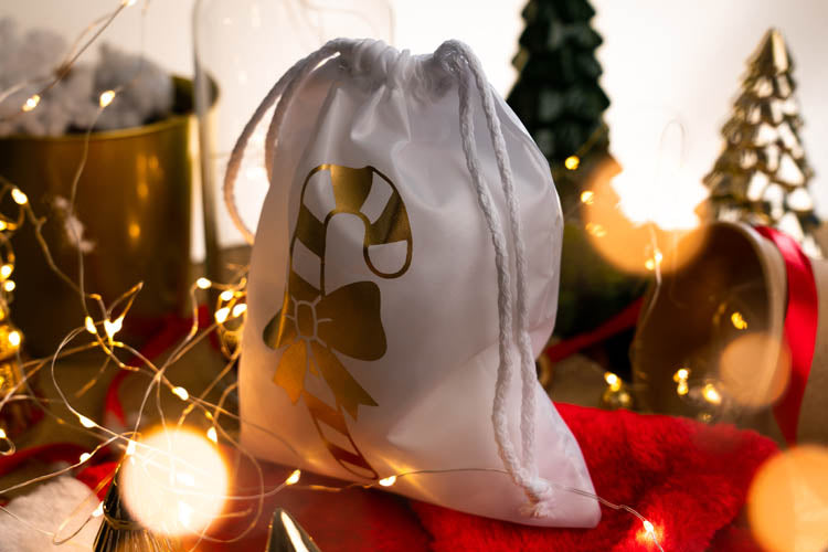 Weihnachts-Polyestertasche 16x21cm GOLDEN CANDY
