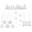 Weihnachts-Fensteraufkleber weiß 35×50cm