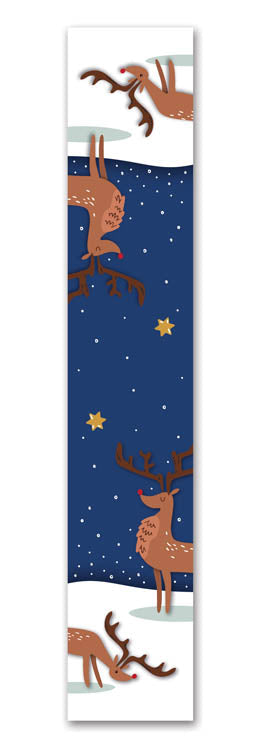 Große Weihnachtsaufkleber für Geschenke BLATT MIX