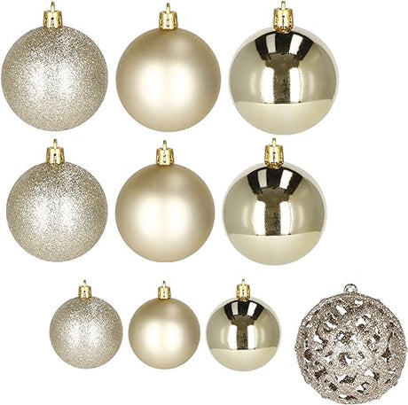 Weihnachtskugeln XXL SET 100 Stk. GOLD