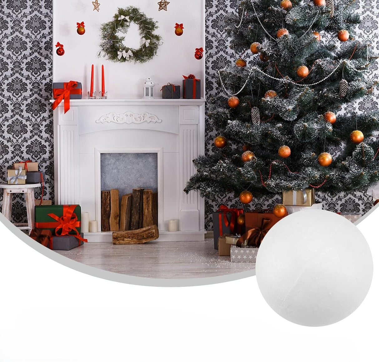 Styropor-Weihnachtskugel-Dekorationsset