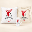 Weihnachtsset Hirsch – Tasche, Becher und Kissen