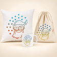 Weihnachtsset Weihnachtsmann – Beutel, Becher und Kissen