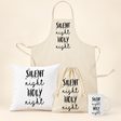 Weihnachtsset Silent Night – Beutel, Kissen, Schürze und Becher
