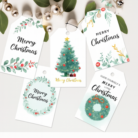 Tischkarten für Geschenke Weiß 50St