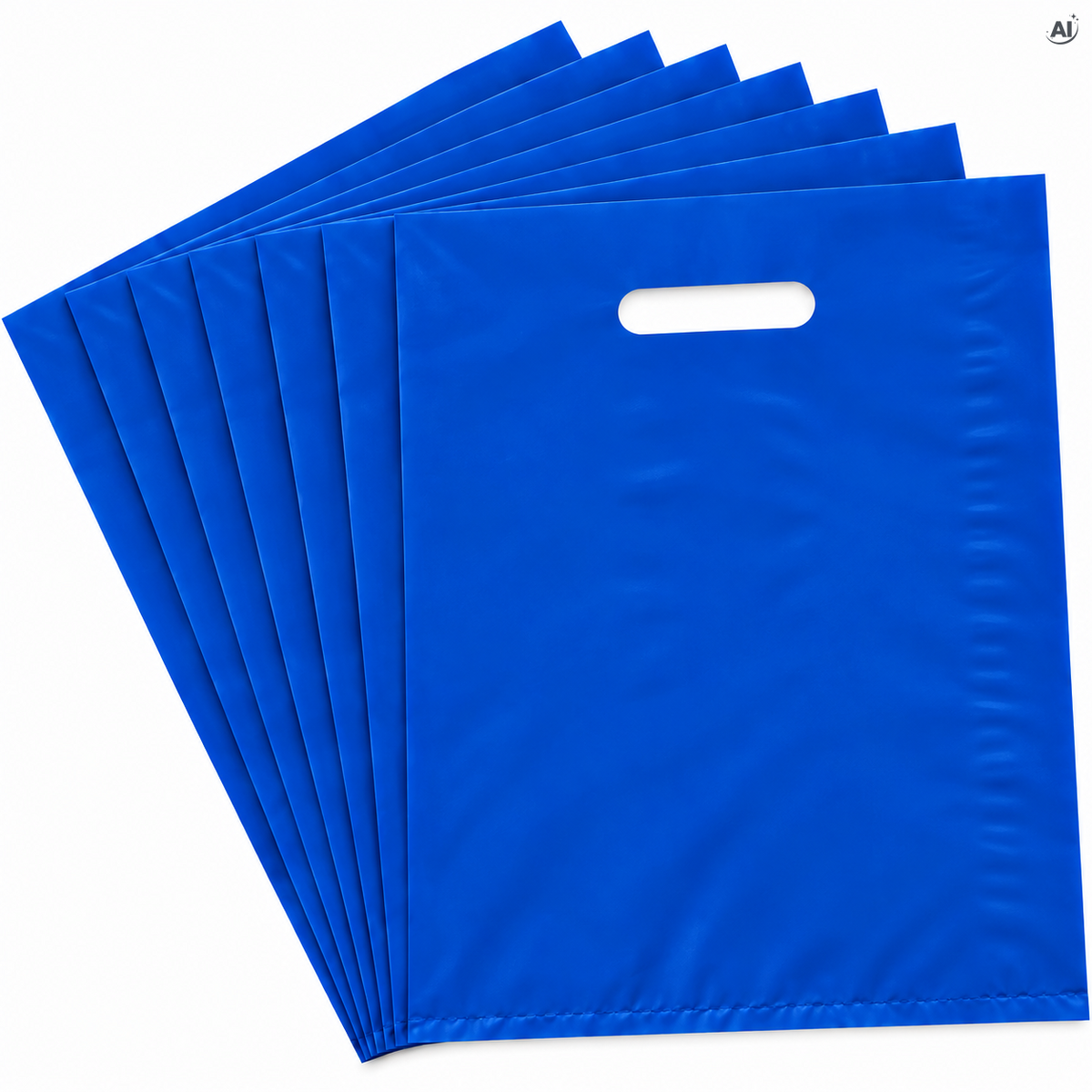 Plastiktüten 250 x 300 mm, 50 Stück – verschiedene Farben Blau
