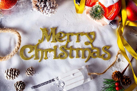 Frohe Weihnachten Aufschrift Gold Anhänger 24cm